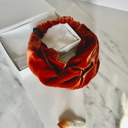 Silk Velvet Twisted Turban Hairband